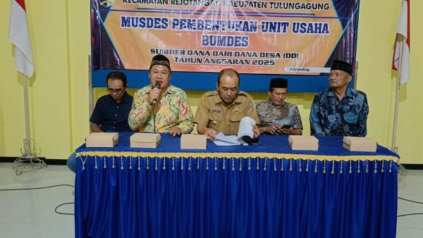 Musdes Pembentukan Unit Usaha Bumdes Amanah Lestari Sejahtera Ariyojeding